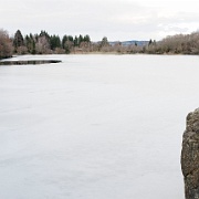 Moosbergsee  Moosbersee im Murnauer Moos : Moosbersee, Murnau, Murnauer Moos, Moor, Köchel, See, Felsen, Ufer, Landschaft, Natur, Winter