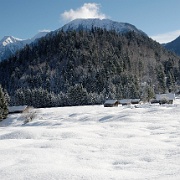 Reschbergwiesen  Reschbergwiesen : Garmisch Partenkirchen, Alpen, Winter, Bayern, Berge, Winterlandschaft, Reschbergwiesen, Schnee, Winter, Alm