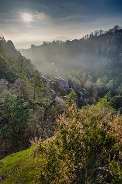 Blick zur Bastei