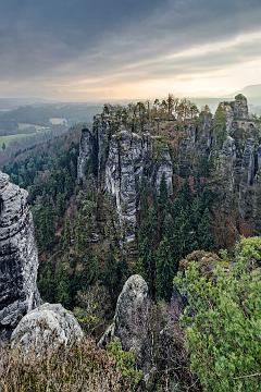 Blick zur Felsenburg Neurathen